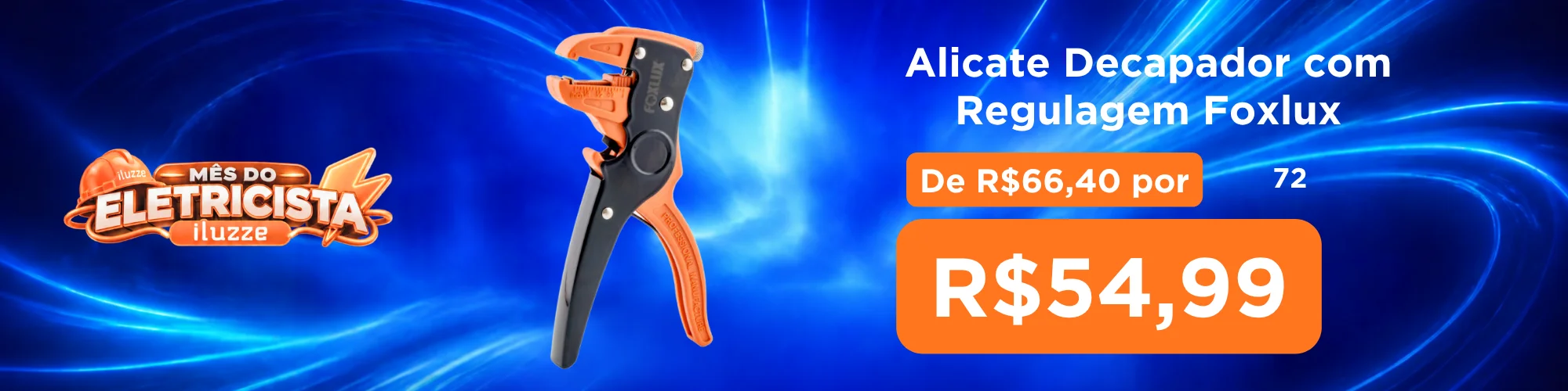 Alicate Decapador de Fio com Regulagem Foxlux
