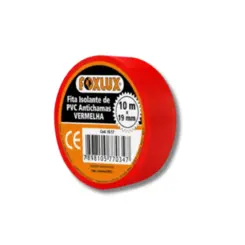 Fita Isolante 10 Mts Vermelha Foxlux