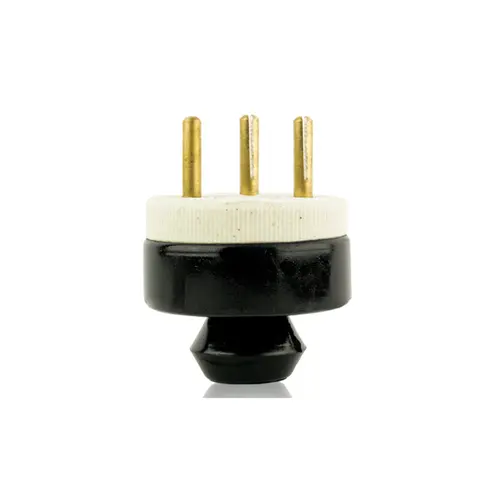 Pino Polarizado De Porcelana 20A 3 Polos Preto Foxlux