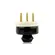 Pino Polarizado De Porcelana 20A 3 Polos Preto Foxlux