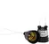 Bocal Pendente com Rabicho Plastico Preto Foxlux