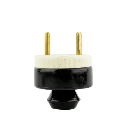 Pino Polarizado De Porcelana 30A 2 Polos Preto Foxlux