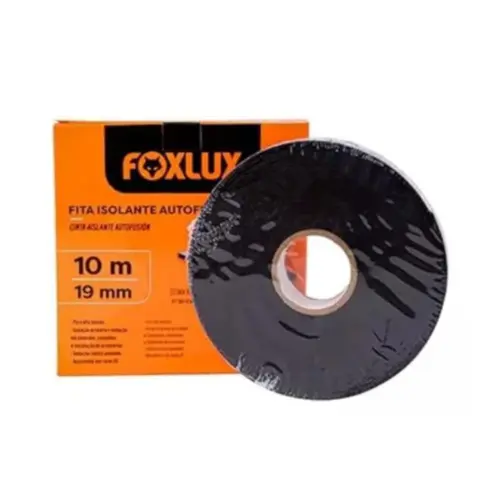 Fita Isolante 10 Mts Preta Foxlux