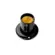Bocal Termoplastico Fixo de Teto Preto Foxlux