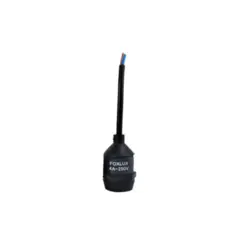 Bocal Soquete E27 Com Rabicho Borracha Isolado Preto Foxlux