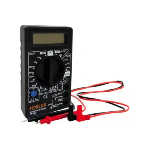 Multimetro Digital HFE com Testador Foxlux