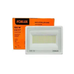 Refletor Led 150W 6500K IP65 Bivolt Branco Foxlux