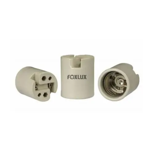 Bocal de Porcelana para Spot Liso E27 Foxlux