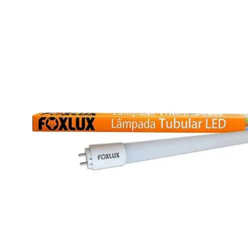 Lampada Led Tubular 9W 3000K Bivolt Vidro Foxlux
