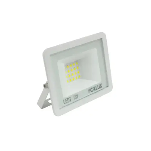 Refletor Led 20W 6500K IP65 Bivolt Branco Foxlux