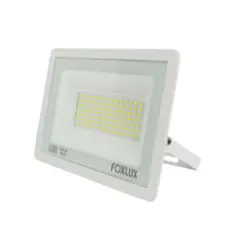 Refletor Led 100W 6500K IP65 Branco Foxlux