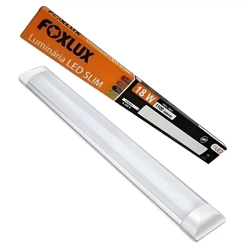 Luminaria Led Slim 18W 3000K Bivolt Foxlux