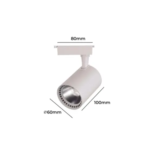 Spot Led Para Trilho 7w 6500k Branco Bivolt Foxlux