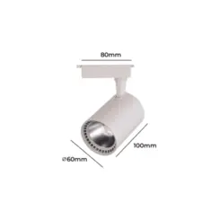 Spot Led Para Trilho 7w 6500k Branco Bivolt Foxlux