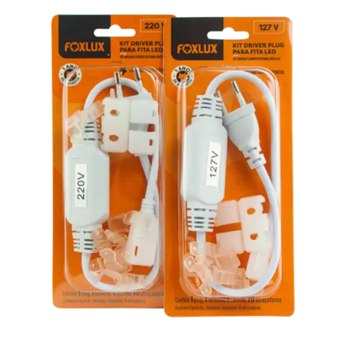 Kit Driver Plug Para Fita Led 127V Foxlux