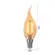 Lampada Led Filamento Vela Chama Ambar BA035 2W E14 220V Foxlux