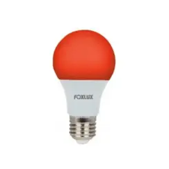 Lampada Led Bulbo 7W Vermelha E27 Bivolt Foxlux