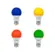 Lampada Led Bulbo 7W Vermelha E27 Bivolt Foxlux