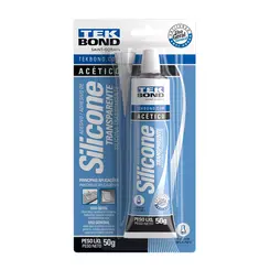 Adesivo De Silicone Acetico Transparente 50g Blister Tekbond