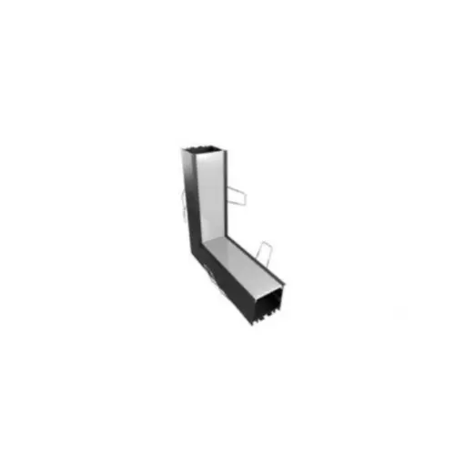 Conector Preto Difusor Branco Parede-Teto Luminatti