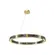 Pendente Passant I - 44W Led Preto E Dourado Orluce