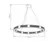 Pendente Passant I - 44W Led Preto E Dourado Orluce