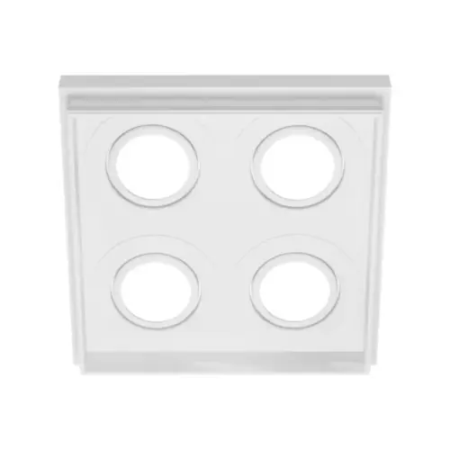 Spot No Frame Recuado Quadrado 4 Ar111 Branco Luminatti