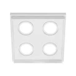 Spot No Frame Recuado Quadrado 4 Ar111 Branco Luminatti