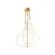 Lustre Scribble Linea 80W Led Dourado 3000K Orluce