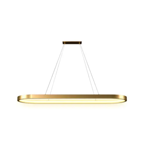 Pendente Tavolo 55W Led Dourado 3000K Orluce