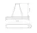 Pendente Tavolo 55W Led Dourado 3000K Orluce