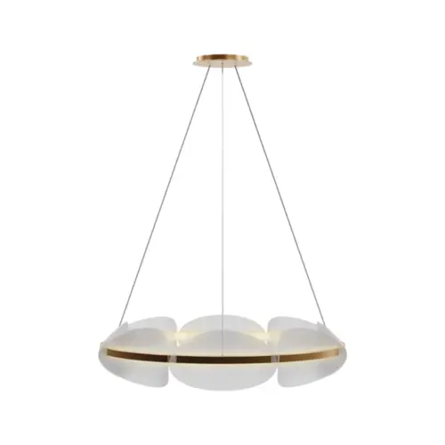 Pendente Pessali 38W Led Dourado 3000K Orluce