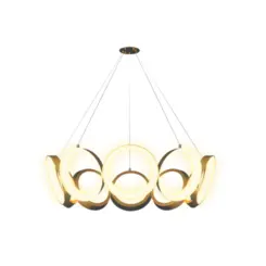 Pendente Traccia 24W Led Dourado 3000K Orluce