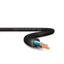 Cabo PP Preto (Metro) 2x1,5mm 500V Pvc Sil