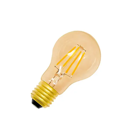 Lampada Led Bulbo Filamento 6W Ambar Dimerizavel 127V Luminatti