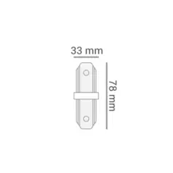 Conector ( L ) Para TrIlhos Sobrepor Preto Luminatti