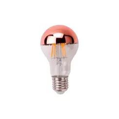 Lampada Led Bulbo Led Filamento Defletora Rose 4W Luz Ambar Bivolt Luminatti