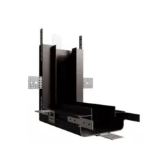 Conector No Frame Wide Preto Teto-Parede Luminatti