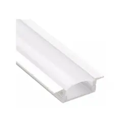 Perfil Embutir Branco, Difusor Branco 2M Luminatti