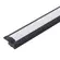 Perfil De Embutir Preto Difusor Branco 3M Luminatti