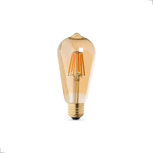 Lampada Led Pera Filamento 4W Ambar Bivolt Luminatti