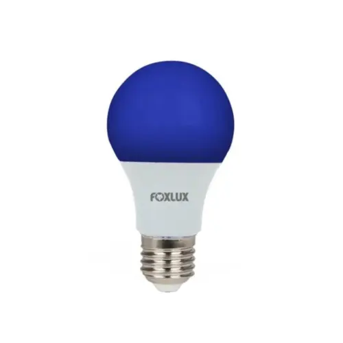 Lampada Led Bulbo 7W Azul E27 Bivolt Foxlux
