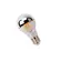 Lampada Led Bulbo Filamento Defletora Cromada 4W Luz Ambar Bivolt Luminatti