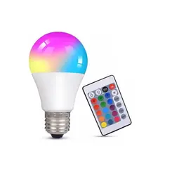Lampada Led Bulbo 3,5W RGB Com Controle Remoto Bivolt Luminatti