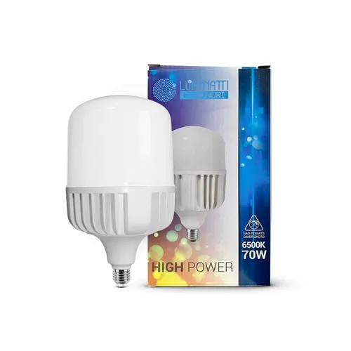 Lampada Led High Power 70W 6500K E27 Bivolt Luminatti