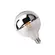 Lampada Led Balloon Filamento Defletora Cromada 4W Luz Ambar Bivolt Luminatti