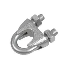 Grampo P/ Cabo 4 Mm Cinza Marcai