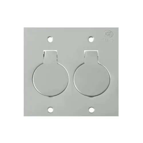 Placa Piso Leve 4X4 Inox Alto Brilho Tipo Unha Dupla Olivo