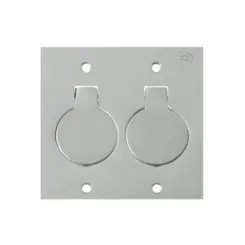Placa Piso Leve 4X4 Inox Alto Brilho Tipo Unha Dupla Olivo