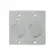 Placa Piso Leve 4X4 Inox Alto Brilho Tipo Unha Dupla Olivo